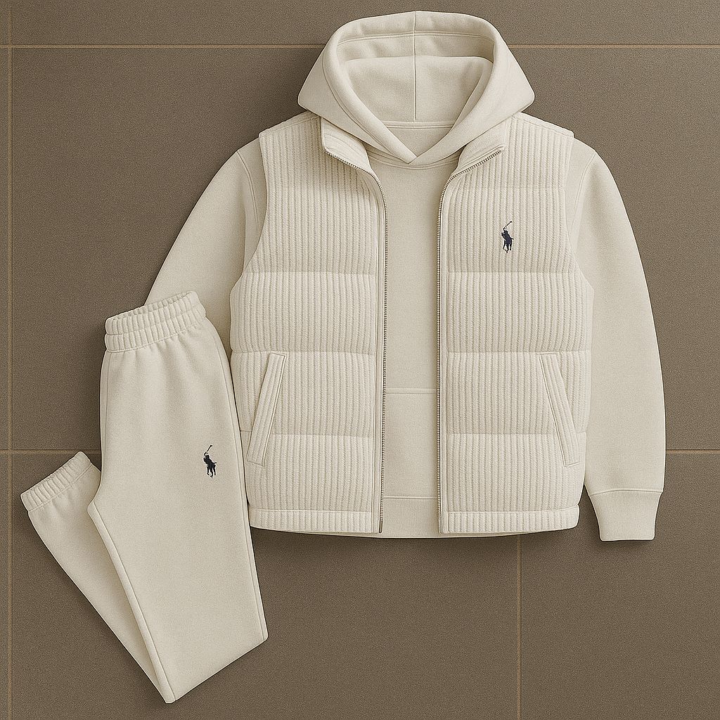 PRL™ Set – Hoodie, Quilted Vest & Pants